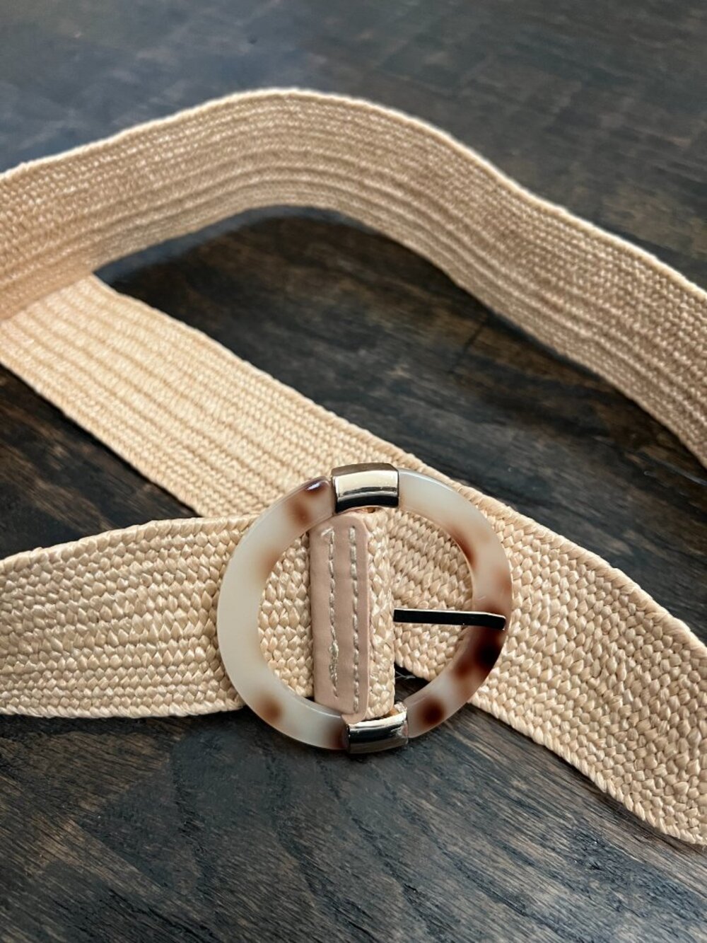 Woven Raffia Belt - Picture 2 of 3